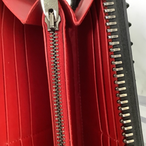 GUC Christian Louboutin Black Panettone Zip Long Wallet - Picture 5 of 6